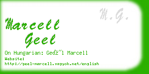 marcell geel business card